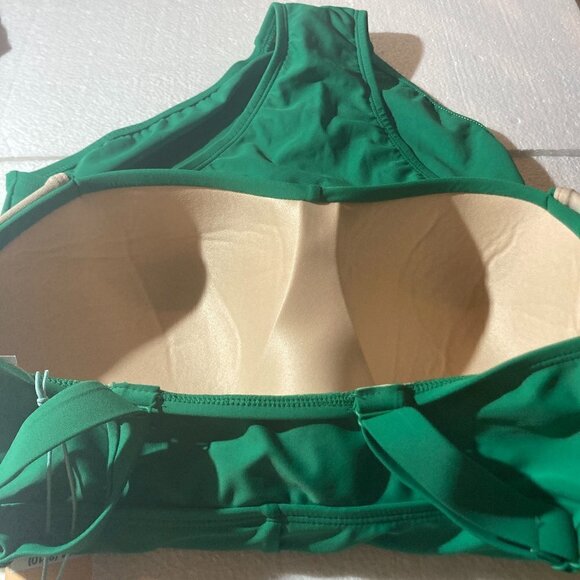 Kona Sol NWT SZ M Kelly Green One Piece Figure Flattering Swimsuit Beach Swim - Picture 7 of 10